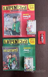 Lotto 3 actio figure( 2 Lupin+ 1Jigen )-Rba +Monje
