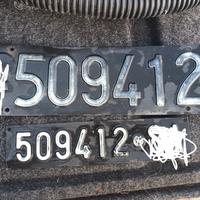 Targhe anteriore e posteriore