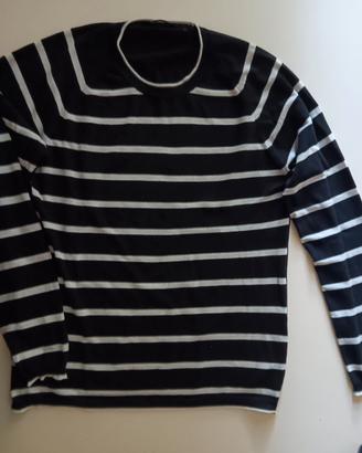 Maglia uomo Guess nera righe come nuova X
