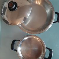 N. 2 pentole acciaio inox AMC