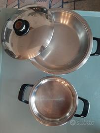 N. 2 pentole acciaio inox AMC