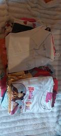 lotto 30 pezzi abbigliamento bambina estivo