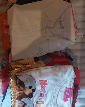 lotto 30 pezzi abbigliamento bambina estivo