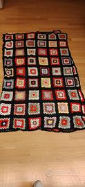 coperta matrimoniale vintage all'uncinetto