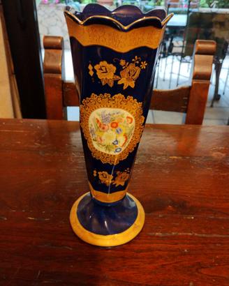 Splendido Vaso in Ceramica Blu "Made in France"