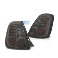 FANALI FIAT 500 07-15 LED FONDO CROMATO FUME