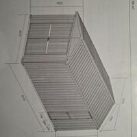 box in acciaio verniciato colore verde, Nuovo