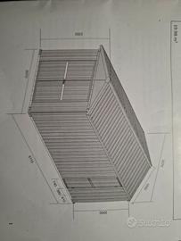 box in acciaio verniciato colore verde, Nuovo