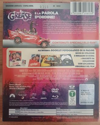 Grease Limited Edition Blu-ray + DVD Sigillato 310