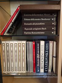 Raccolta di dischi di musica classica.