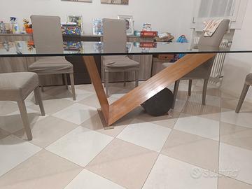 Tavolo Cattelan in vetro