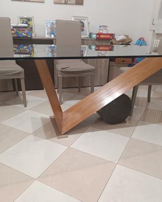 Tavolo Cattelan in vetro