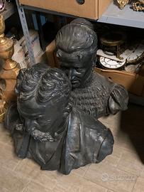 2 busti in bronzo dell'800