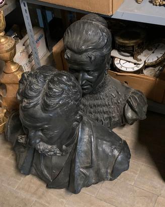 2 busti in bronzo dell'800