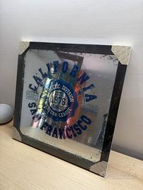 Quadro Specchio Vintage "California" 40x40