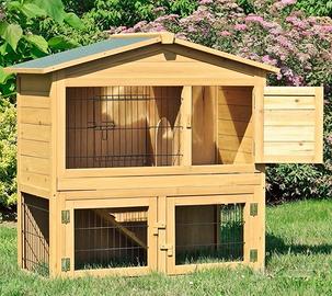 Conigliera gabbia per conigli nani legno giardino