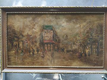 Quadro olio su tela Firmato 88cm x 54cm