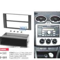 TELAIO NERO RADIO 1-DIN PER FORD FOCUS C-MAX S-MAX