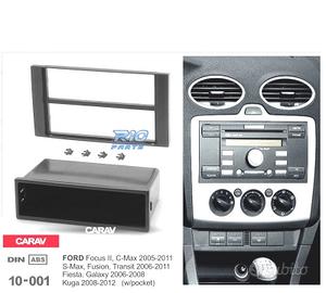 TELAIO NERO RADIO 1-DIN PER FORD FOCUS C-MAX S-MAX