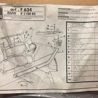 Staffe BAULE POSTERIORE Givi634f Bmw R1100rs