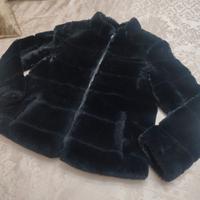 pelliccia nera donna Xs 