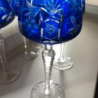 Set di 6 calici in cristallo di Boemia nuovi