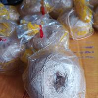 Gomitoli cotone beige nuovi