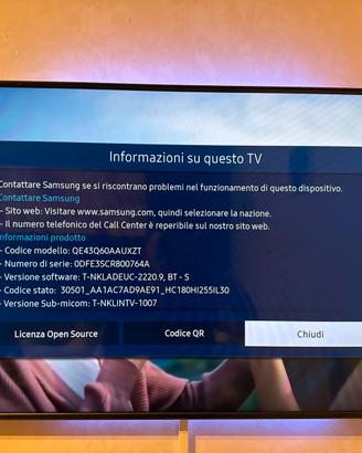 SAMSUNG - Smart TV QLED 4K UHD, QE43Q60AA