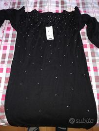 Vestito corto maglia