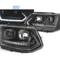 FARI PER VOLKSWAGEN VW T5 GP 09-14 DRL NERI CON FR
