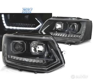 FARI PER VOLKSWAGEN VW T5 GP 09-14 DRL NERI CON FR