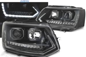 FARI PER VOLKSWAGEN VW T5 GP 09-14 DRL NERI CON FR