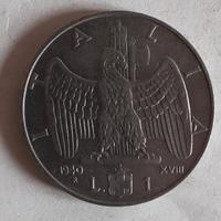 moneta una lira del 1940 RE VITTORIO EMANUELE III 