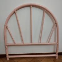 Letto singolo in rattan vintage 