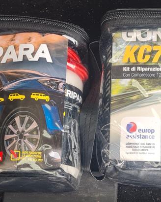 Compressore portatile per auto - Kit ripararuote