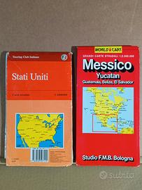 13 carte stradali, in blocco, USA, Germ, Mex, ecc.