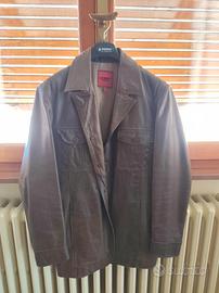 giacca  Bomb Boogie in pelle marrone taglia M