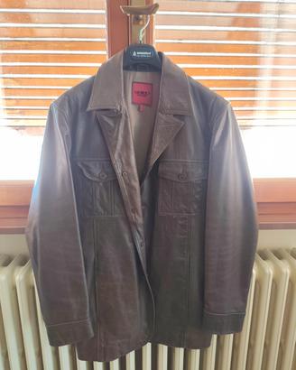 giacca  Bomb Boogie in pelle marrone taglia M
