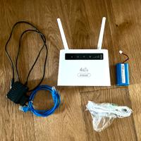 Router wireless 4G LTE sim card -corrente/batteria