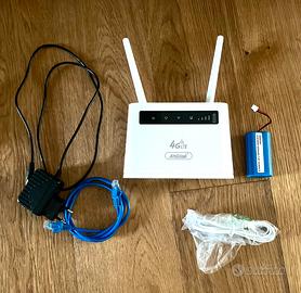 Router wireless 4G LTE sim card -corrente/batteria