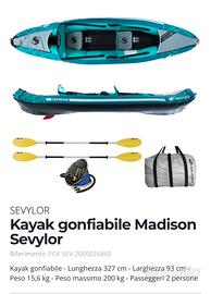 Kayak gonfiabile Madison Seylor