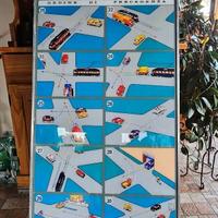 CARTELLO SCUOLA GUIDA VINTAGE INDUSTRIALE INSEGNA