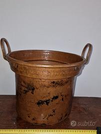 paiolo caldaio in rame 40cmx30cm.5kg