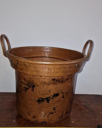 paiolo caldaio in rame 40cmx30cm.5kg