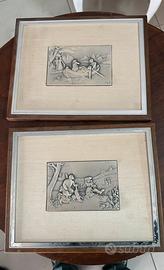 OTTAVIANI - QUADRO SCULTURA IN ARGENTO