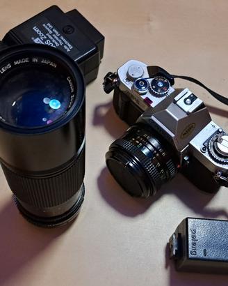 Kit Canon AV-1 + Obiettivo 50mm e Accessori