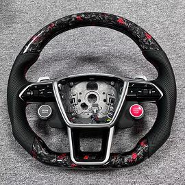 Volante audi in carbonio forgiato