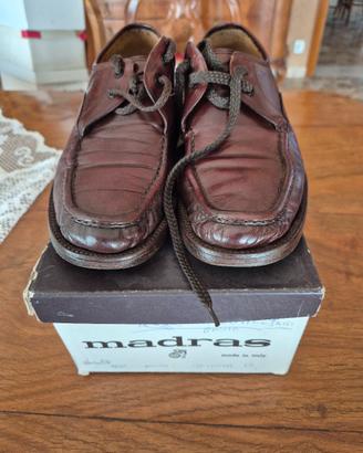Scarpe in cuoio borgogna anni 80-90 taglia 40 e 1/