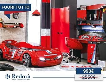 Cameretta da letto tema di auto