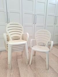 sedie da giardino in plastica